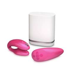 image of we vibe couples sex toys the we vibe chorus in pink colour