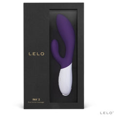image of lelo ina 2 rabbit vibrator purple