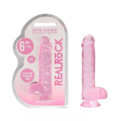 image of a realrock pink crystal dildo