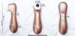 Image of Satisfyer Pro 2 Next Generation with dimension measurements