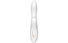 photo of satisfyer g spot rabbit vibrator front view close up