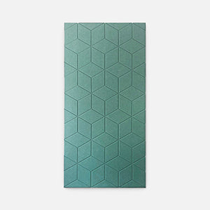Hexagon design sea green color panel
