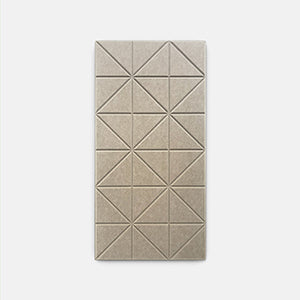 Geometric design camel color panel