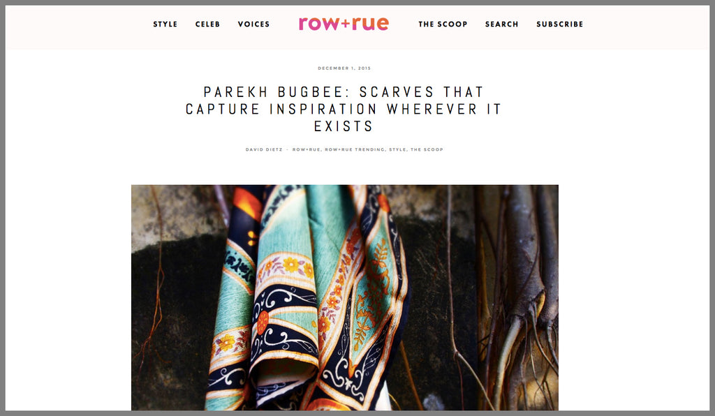 Parekh Bugbee Hand-printed silk scarves and shawls