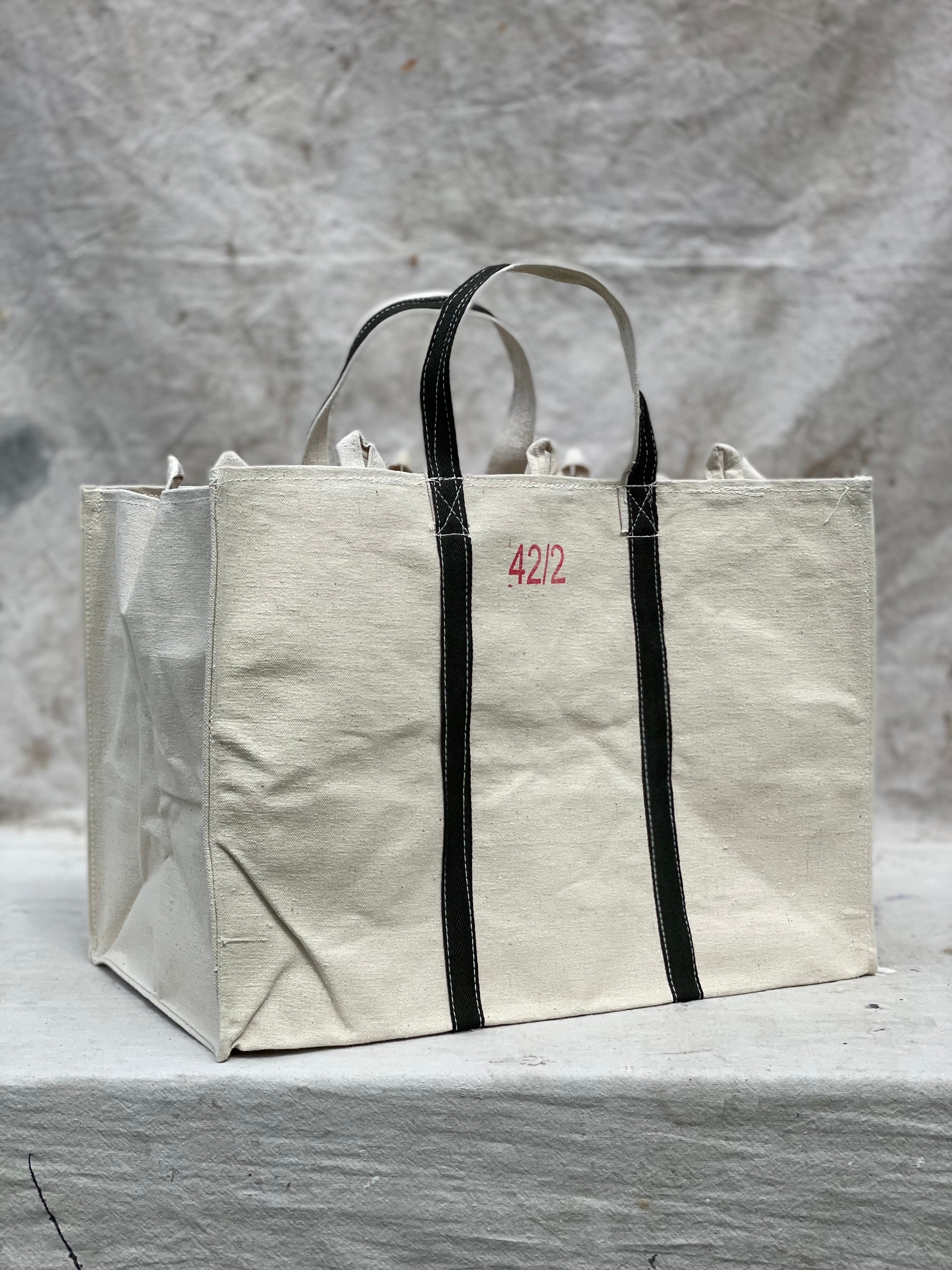 Heavy Duty Natural Canvas Tote Bag Size 42/2