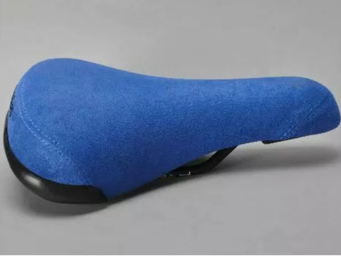 blue bike saddle