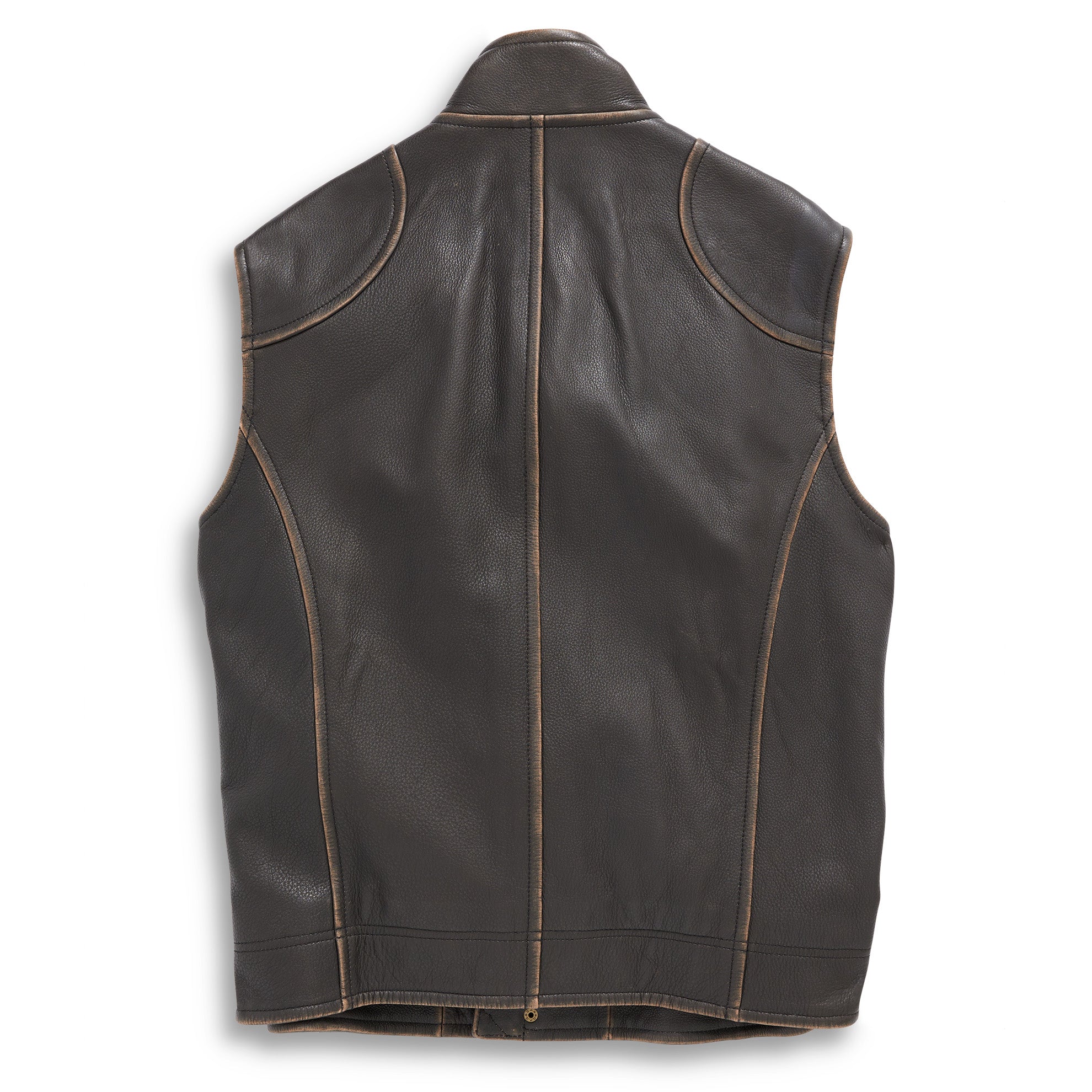 Oorlogsschip helder Glad Falcon Bluff Leather Vest – The Territory Ahead