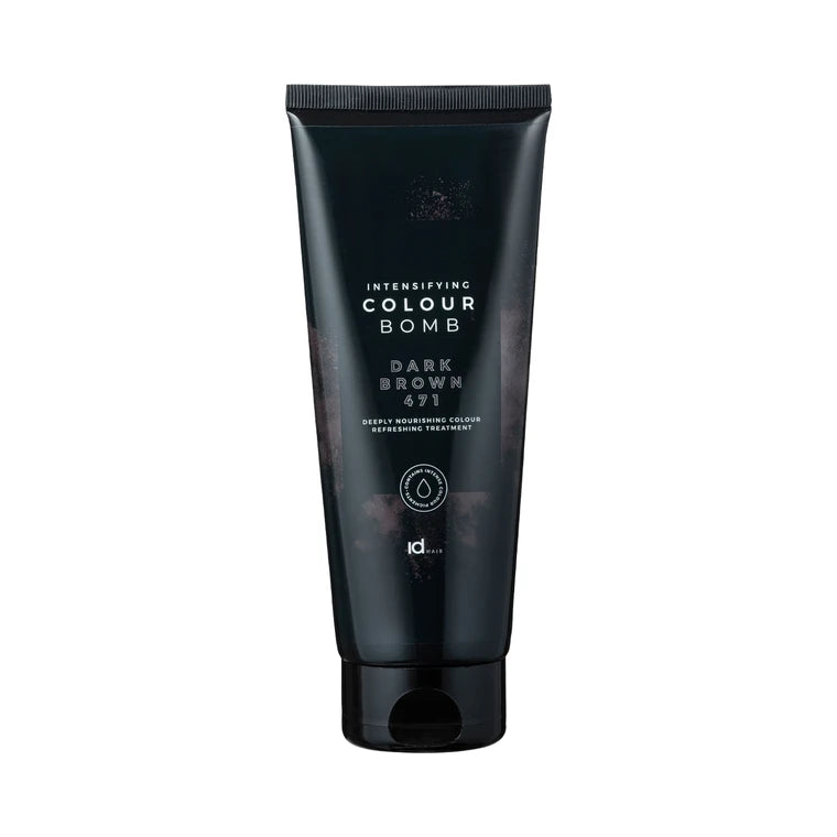 Se Idhair Colour Bomb Dark Brown 471 - 200ml - Hos Frisøren & Baronen hos Frisøren og Baronen