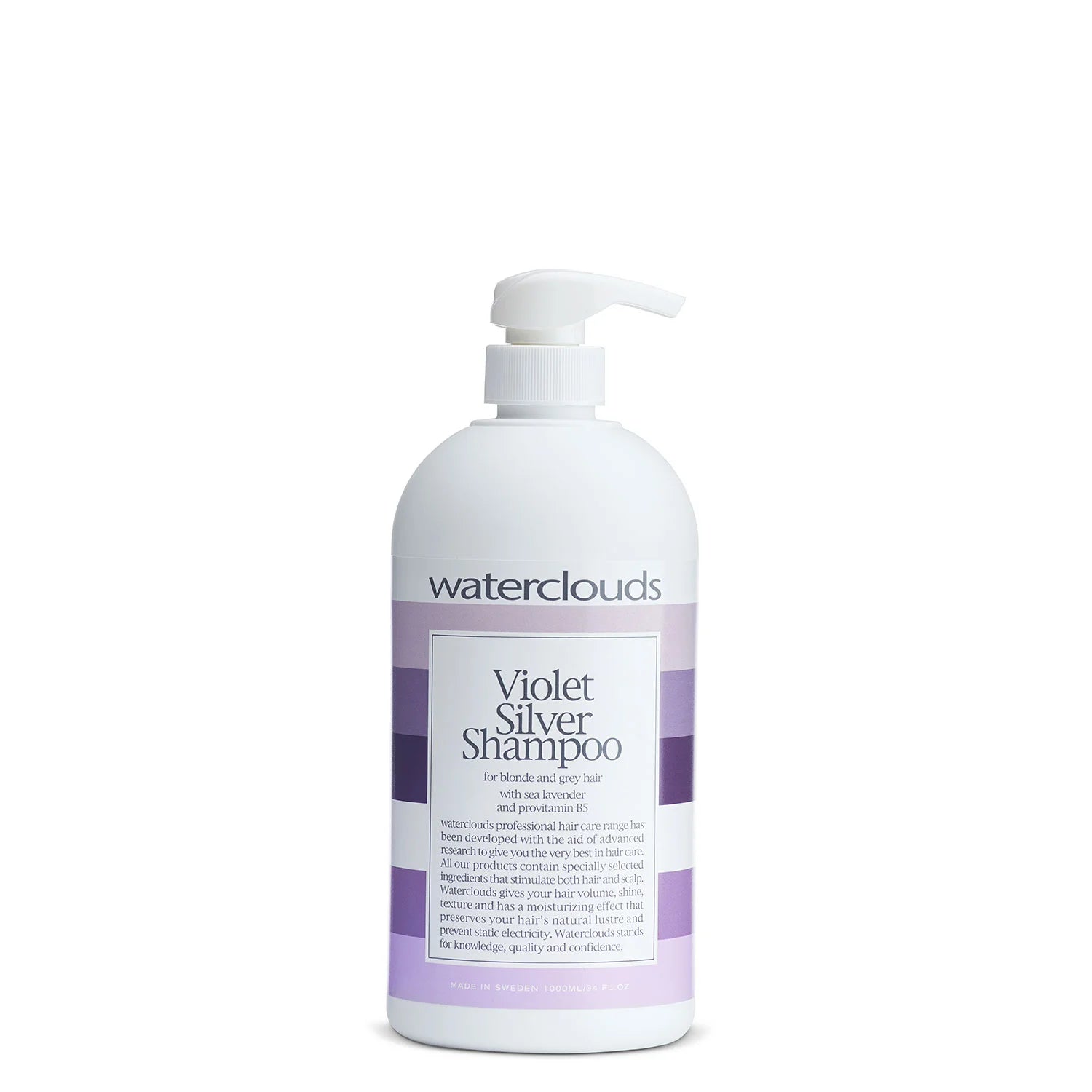 Billede af Waterclouds Violet Silver Shampoo 1000ml - Hos Frisøren & Baronen