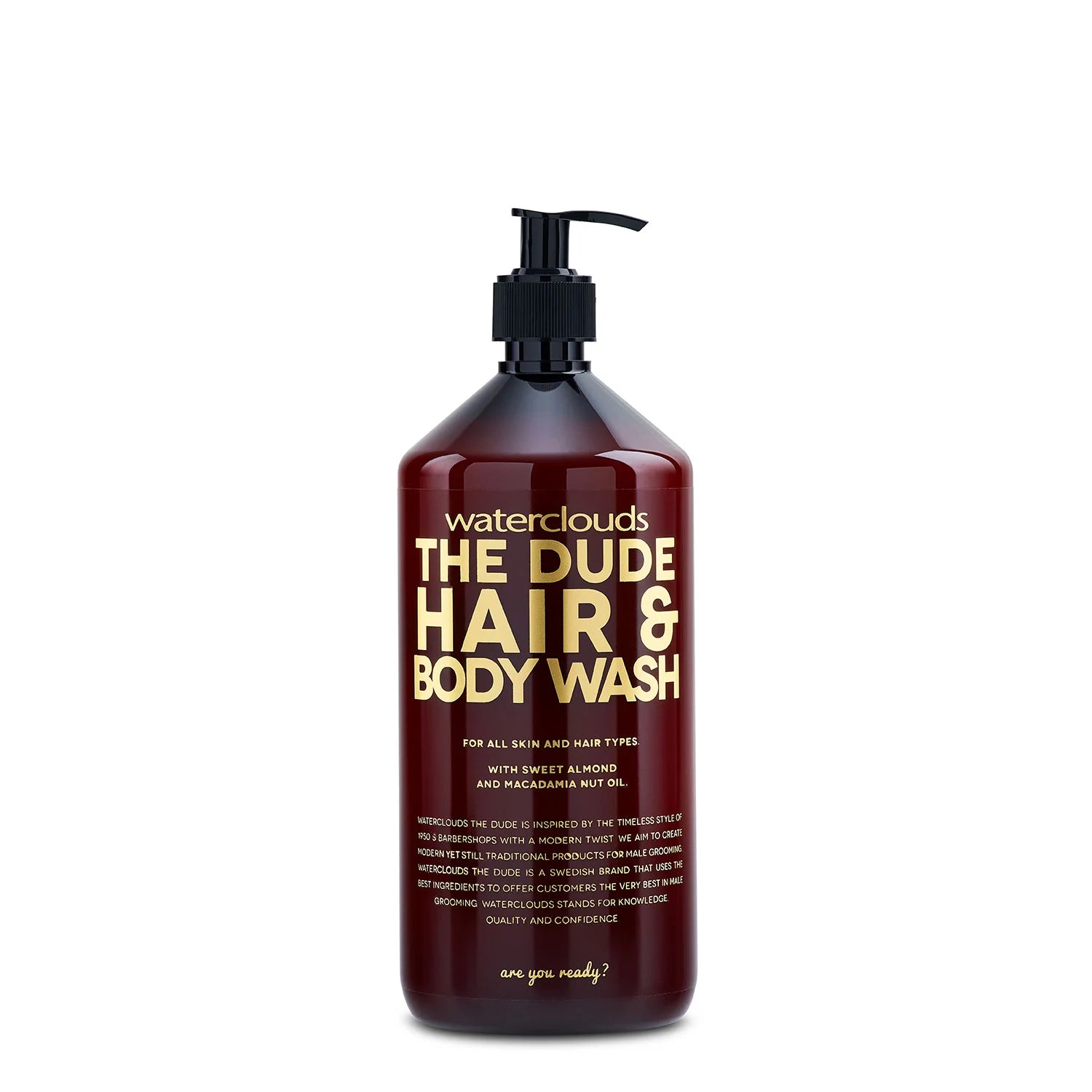 Se Waterclouds The Dude Hair & Body Wash 1000ml - Hos Frisøren & Baronen hos Frisøren og Baronen