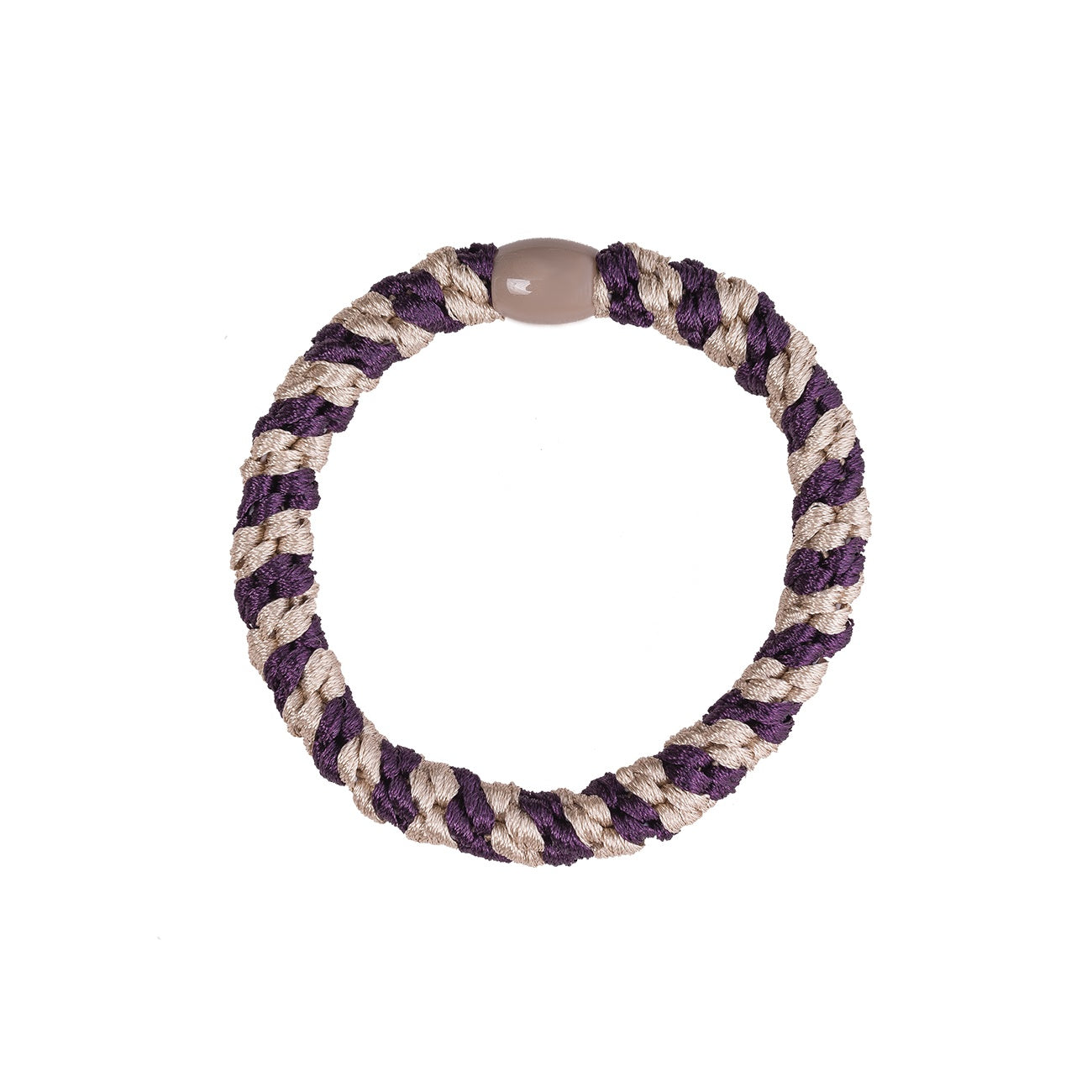 Billede af By Stær Braided Hairties Multi Purple & Beige - Hos Frisøren & Baronen