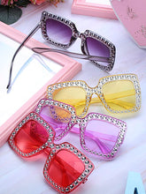 Load image into Gallery viewer, &quot;All Glitz&quot; Colored Lens Sunglasses
