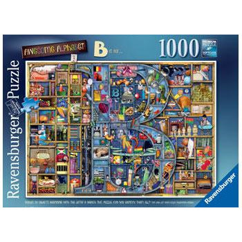 Ravensburger Awesome Alphabet B Puzzle 1000 Piece Jigsaw Puzzle - Get Puzzled