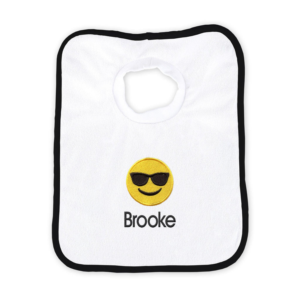 Personalized Winking Face Emoji Bib – Designs by Chad & Jake