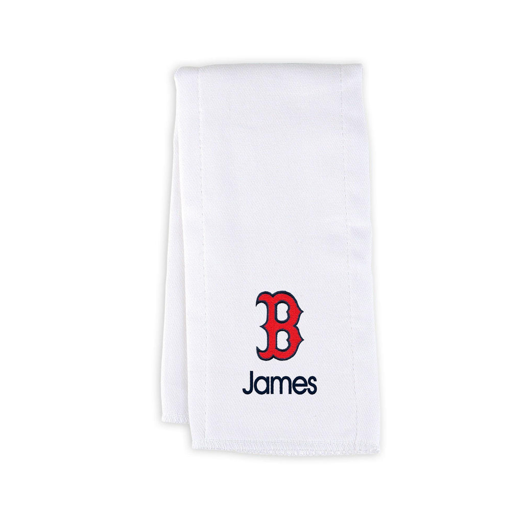 Chad & Jake Infant White Cincinnati Reds Personalized Burp Cloth