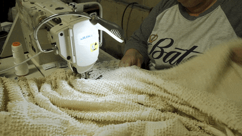 Bates Terry Bedspread stitching