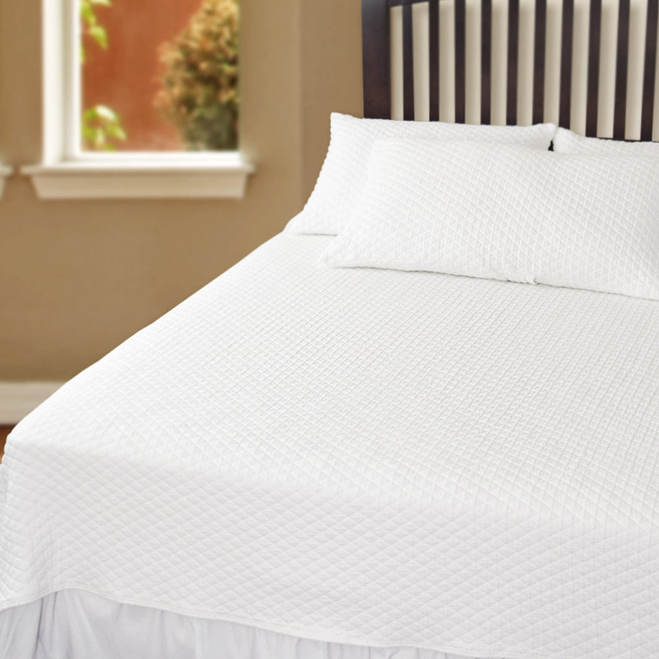 Diamond Matelasse Coverlet Bates Mill Store