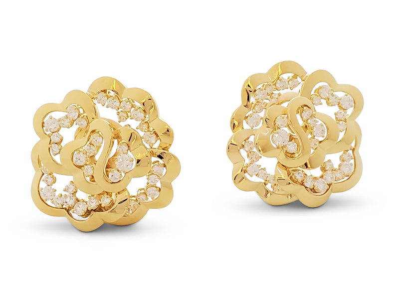 van cleef flower earrings