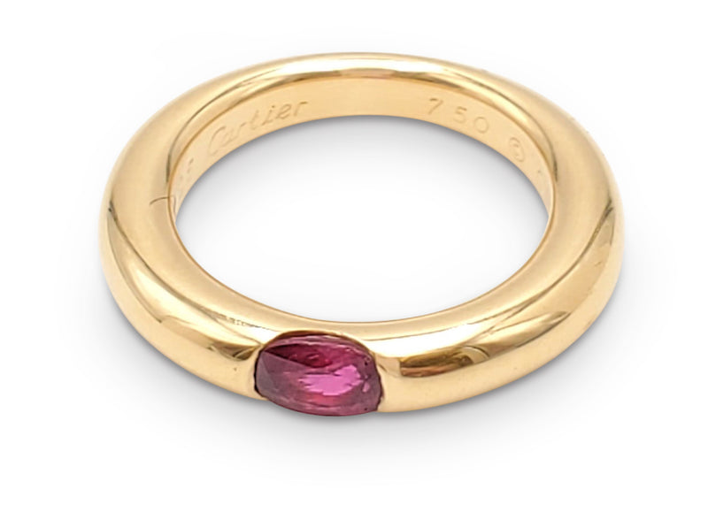 cartier ellipse ruby ring
