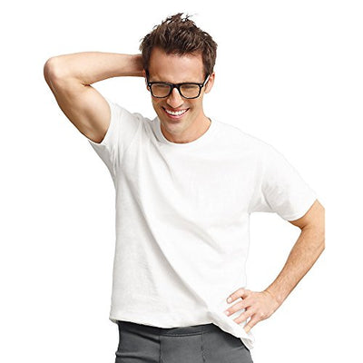 Mens ComfortSoft White Crew Neck T-Shirt 3-Pack