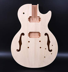 Semi-Hollow Mahogany Maple Wood Guitar Body