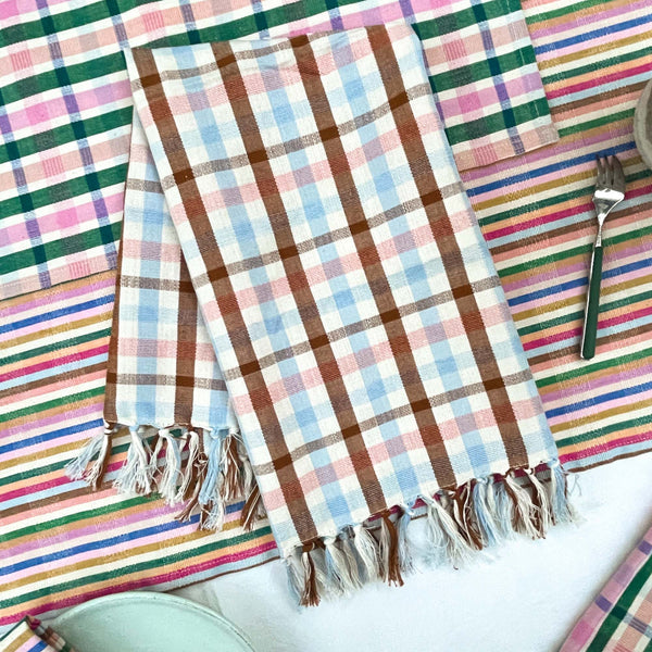 Archive New York - White & Pink Kitchen Towel — MEILINGWEST