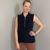Tricia Mock Neck Sleeveless Sweater by Soyaconcept