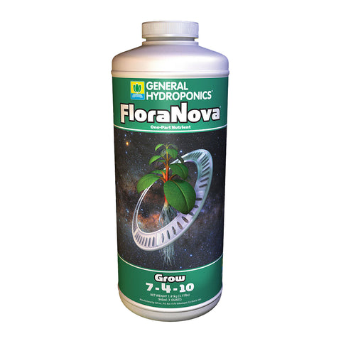 General Hydroponics FloraNova Grow toda la nutrición base que tu cultivo necesita durante la vegetación en un solo producto