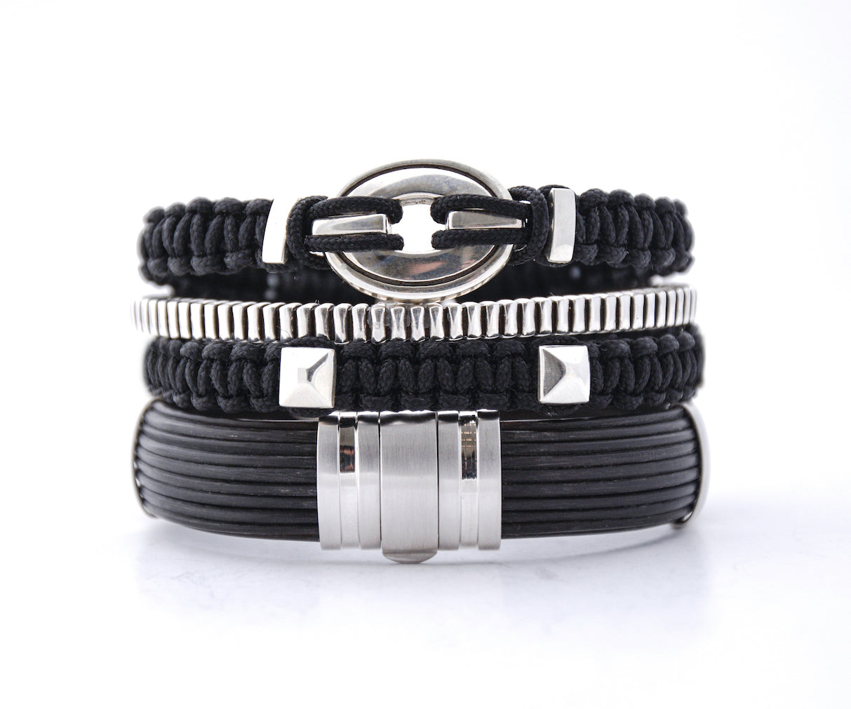 stacked bracelets for men