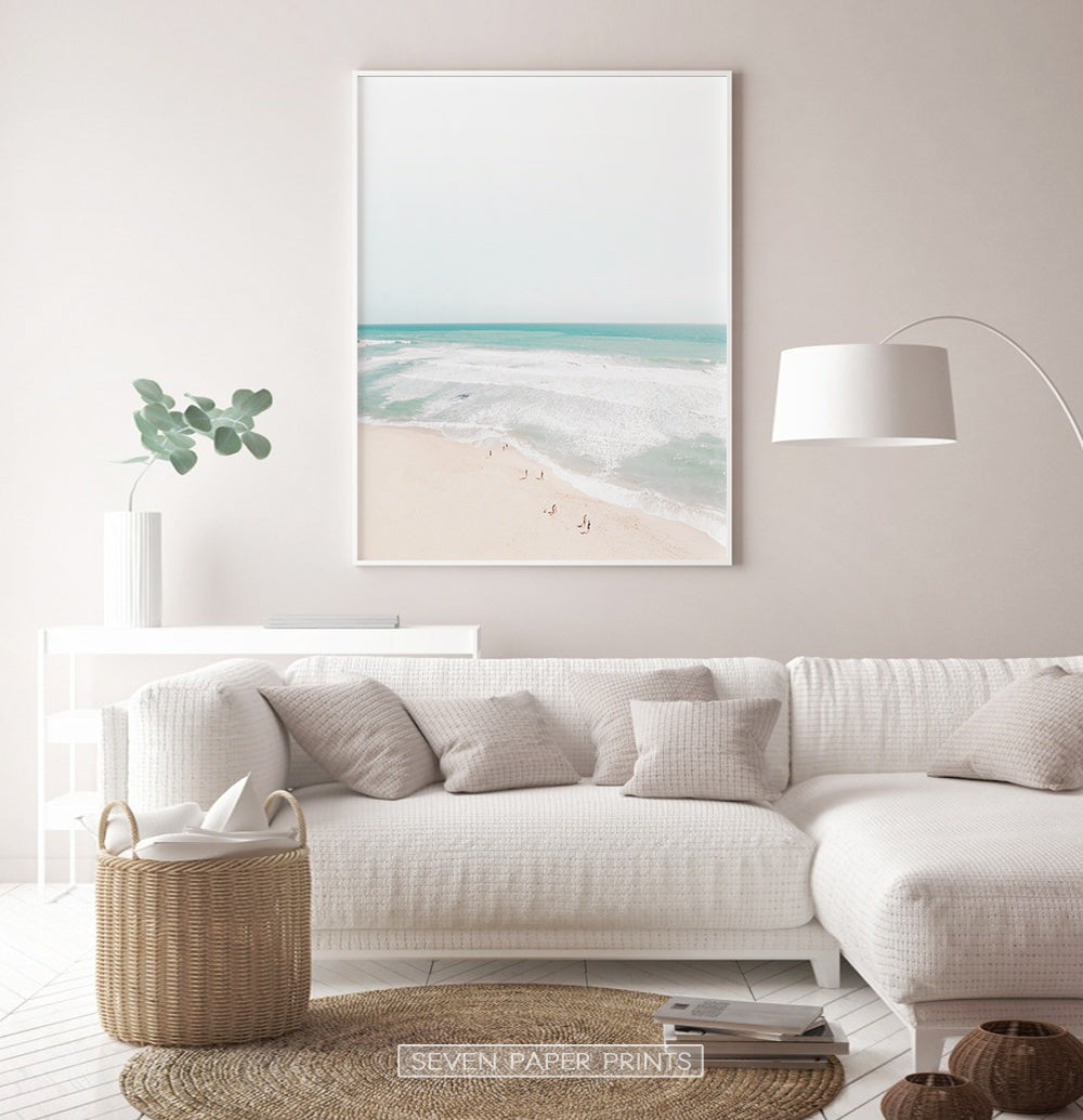 Large Seaside Photograph with Oceanic Scenery – Beach Print – Seven ...