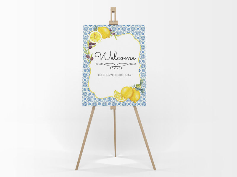 LEMON TWIST WELCOME BOARD