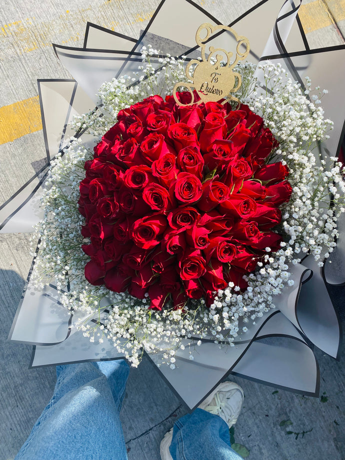 Ramo 100 Rosas Rojas | Florería CDMX | Envío Gratis – Detallo MX