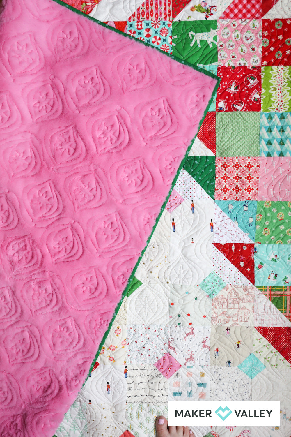 Happy Christmas Quilt by Maker Valley