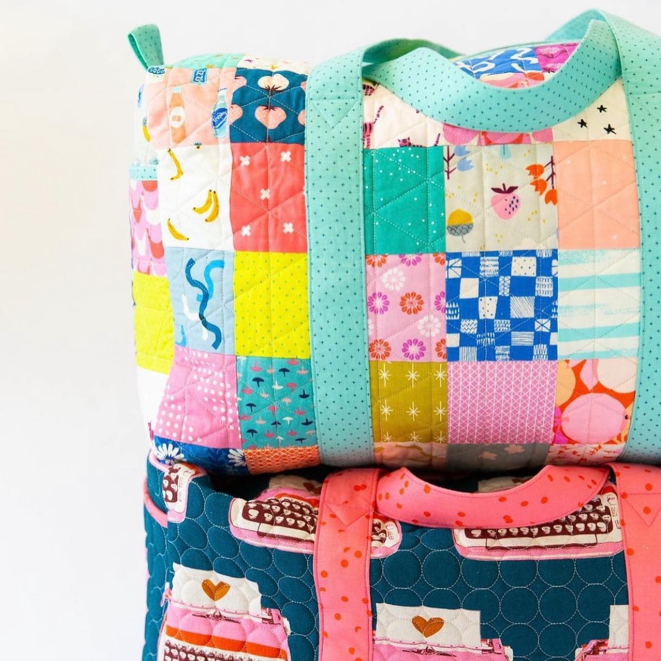 Patchwork Duffle bag from Knot and Thread
