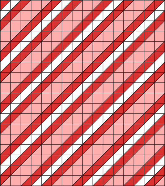 Peppermint Striped quilt diagram by Maker Valley