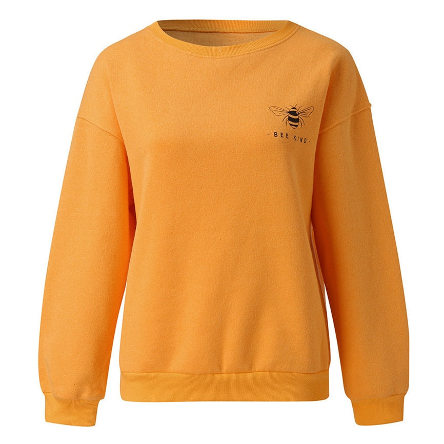 bee kind yellow sweatshirt