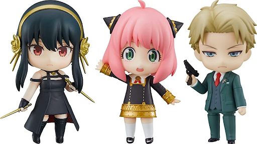 Yor Briar, Anya Forger, and Loid Forger Spy x Family Nendoroids