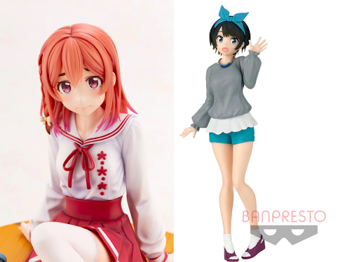 Kanojo, Okarishimasu Sakurasawa Sumi and Sarashina Ruka figures