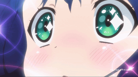 Anime Impressed Eyes GIF
