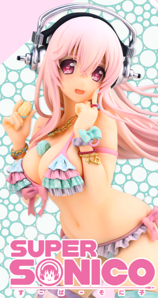 super sonico figures banner