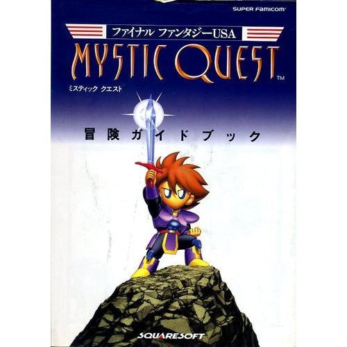 Final Fantasy Usa Mystic Quest Adventure Guide Book Snes