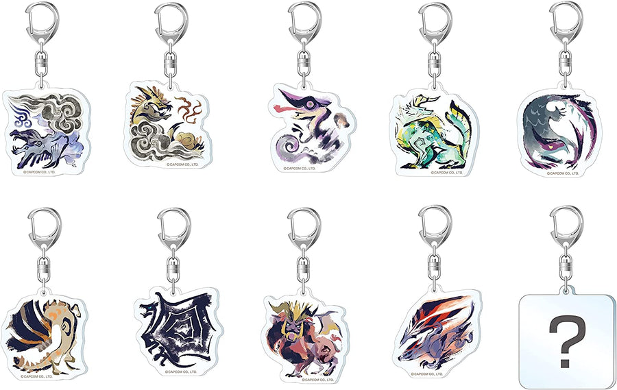 Monster Hunter Rise Acrylic Mascot Collection Vol 3 Pack Of 10 Ca Solaris Japan