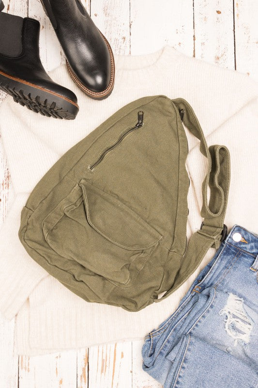 Oversized Canvas Sling - Online Only