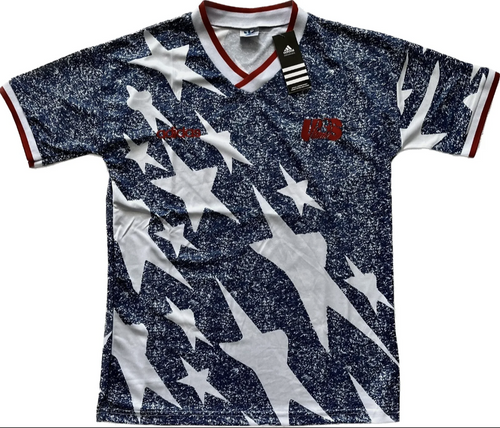 United States USA 1994 World Cup Away Short Sleeve Football Shirt [As worn  by Caliguri, Lalas & Ramos]