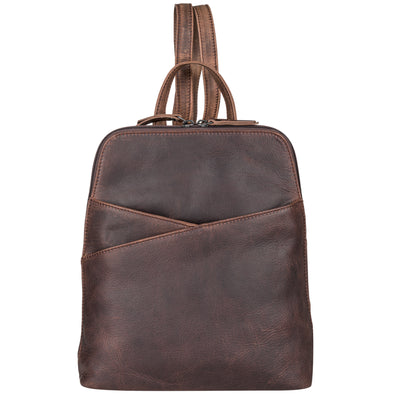 Daisy Leather Backpack | Concealed Carry Purses for Women Cognac