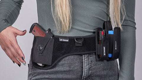 Holstered Belly Band by DS Conceal Firearm Accessories