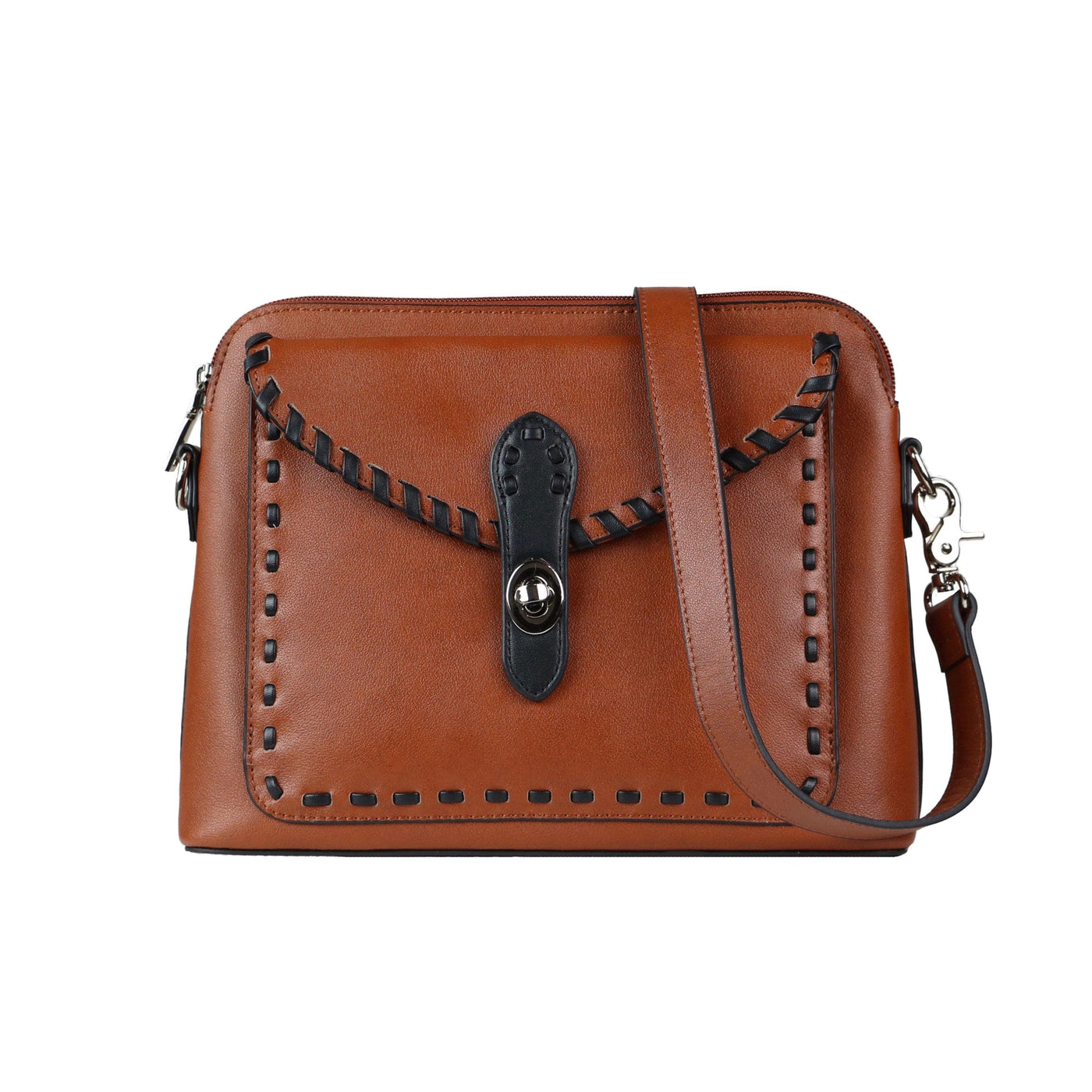 Concealed Carry Evelyn Leather Crossbody - Lady Conceal - Concealed Carry Purse - Lady Conceal