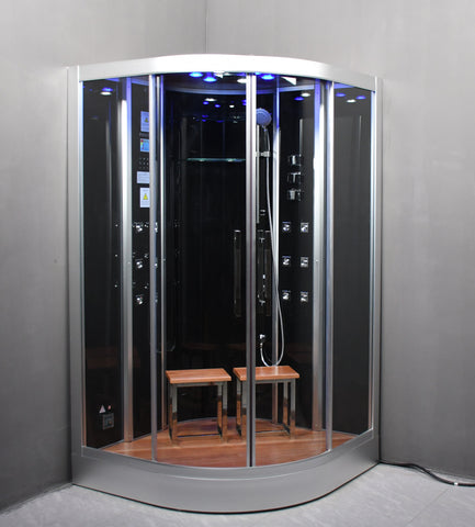 Platinum DZ962F8 Walk-In Corner Steam Shower