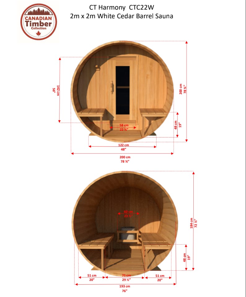 Canadian Timber Harmony CTC22W 2-4 Person Traditional