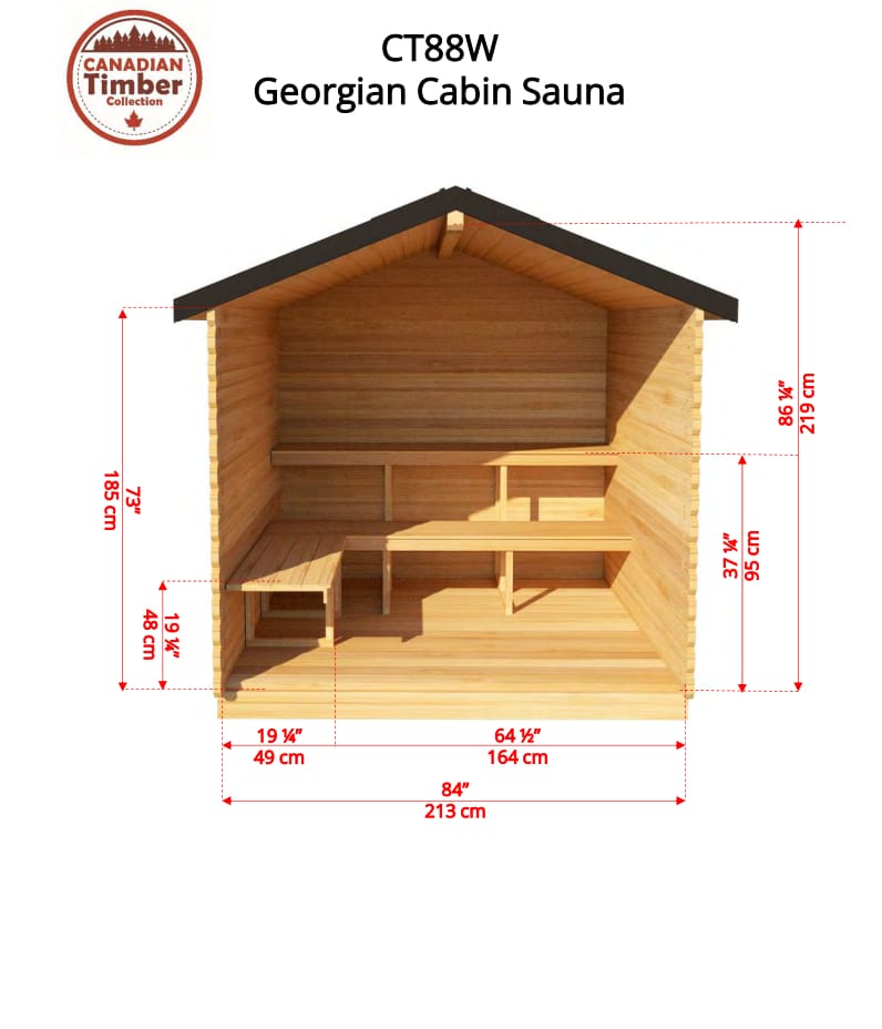 Canadian Timber Georgian CTC88W 8 Person Traditional Outdoor